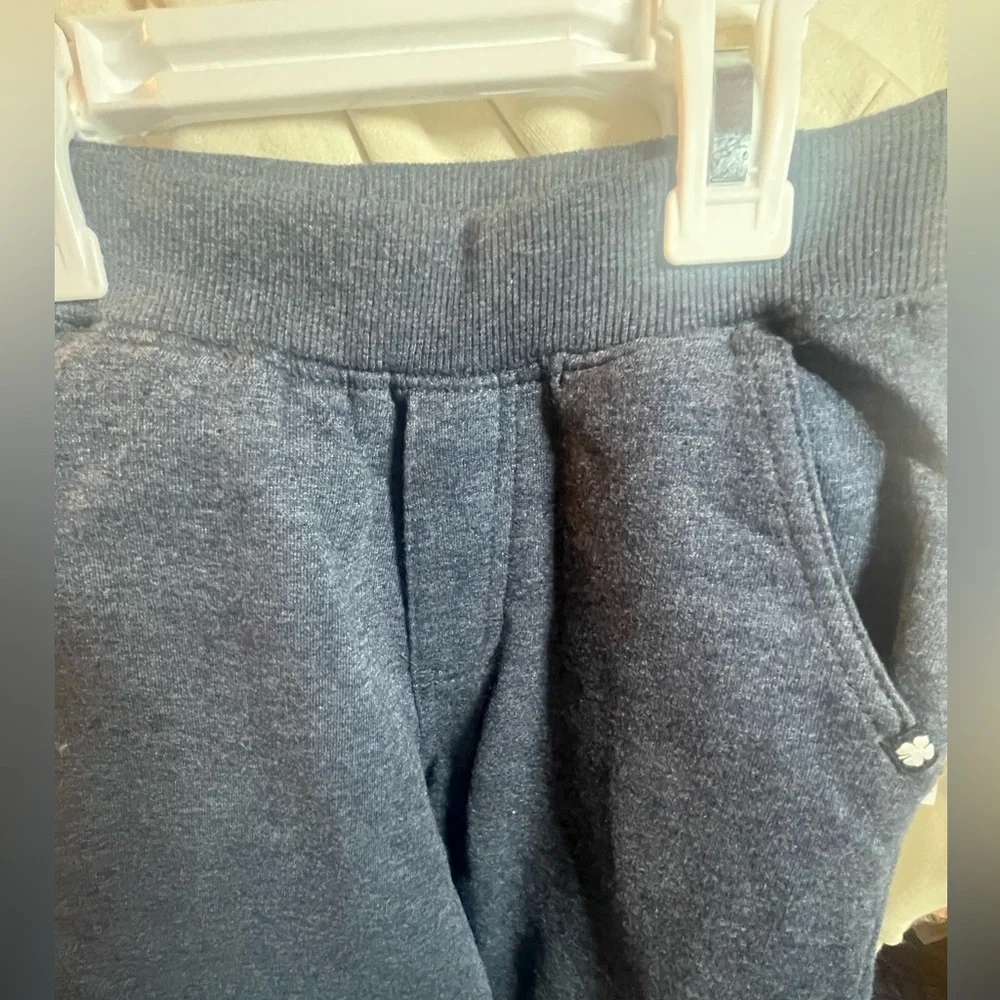 NWT LUCKY BRAND Boys 2pc Knit Hoodie and Joggers Set Bear Motorcycle Print Front